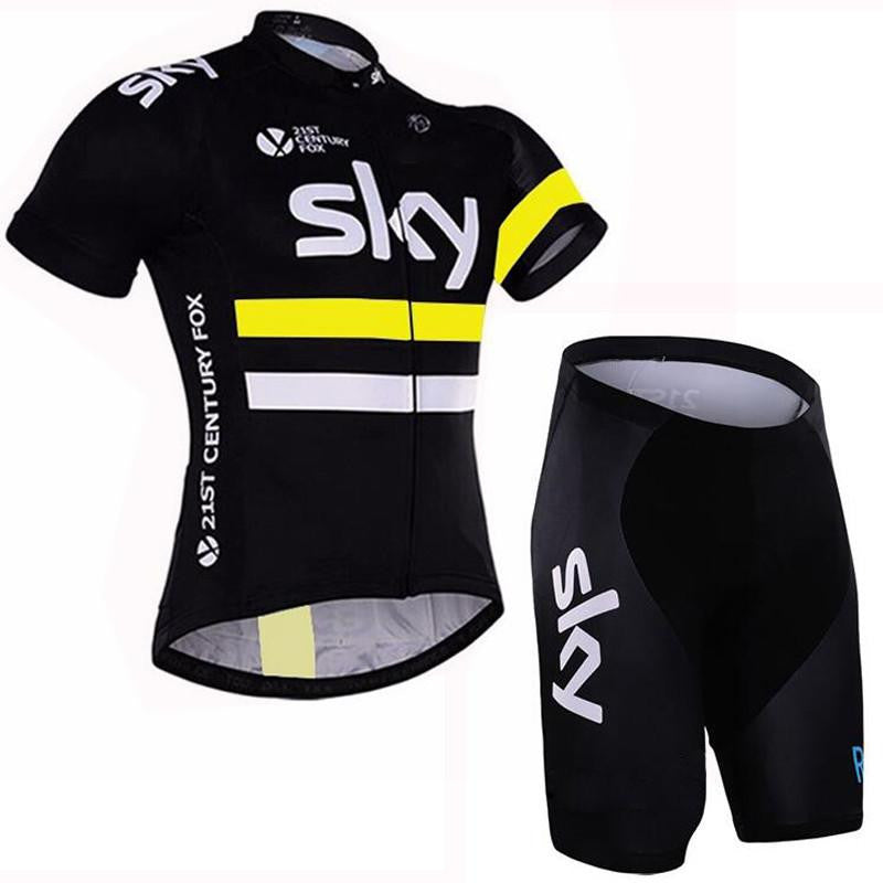 Team sky Pro Cycling Jersey set Cycling clothing Breathable Mountain Bike Clothes Quick Dry Bicycle Sportswear Cycling Set