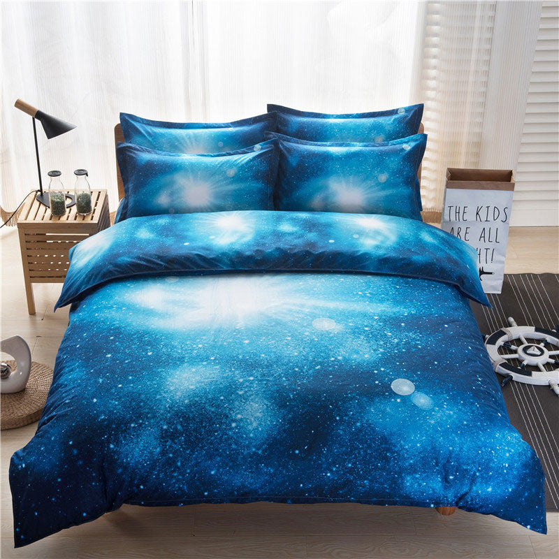 Online discount shop Australia - 3D Galaxy Bedding Sets Universe Outer Space Themed Bedspread 2pcs/3pcs/4pcs Twin/Queen Size Bed Sheets Duvet Cover Set #W10074#