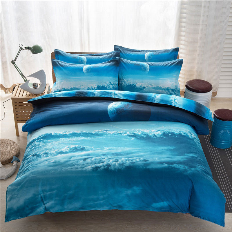 Online discount shop Australia - 3D Galaxy Bedding Sets Universe Outer Space Themed Bedspread 2pcs/3pcs/4pcs Twin/Queen Size Bed Sheets Duvet Cover Set #W10074#