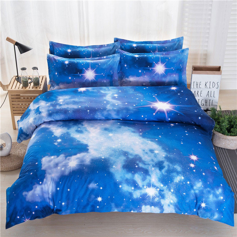 Online discount shop Australia - 3D Galaxy Bedding Sets Universe Outer Space Themed Bedspread 2pcs/3pcs/4pcs Twin/Queen Size Bed Sheets Duvet Cover Set #W10074#