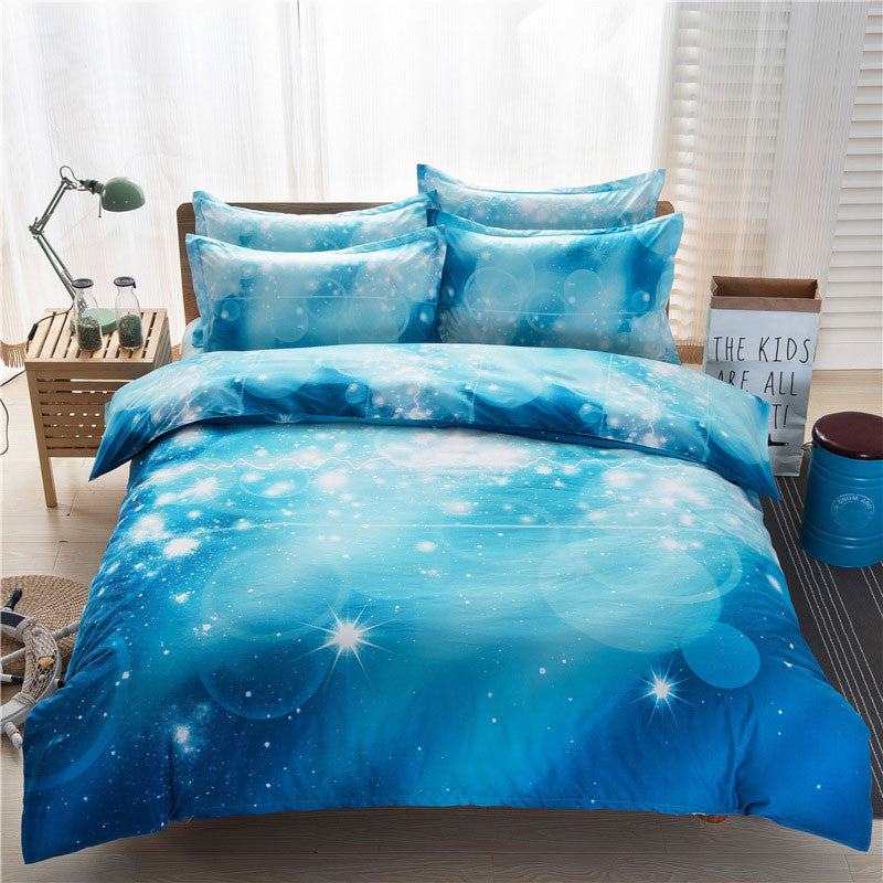 Online discount shop Australia - 3D Galaxy Bedding Sets Universe Outer Space Themed Bedspread 2pcs/3pcs/4pcs Twin/Queen Size Bed Sheets Duvet Cover Set #W10074#