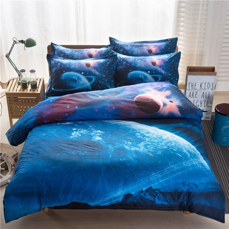 Online discount shop Australia - 3D Galaxy Bedding Sets Universe Outer Space Themed Bedspread 2pcs/3pcs/4pcs Twin/Queen Size Bed Sheets Duvet Cover Set #W10074#