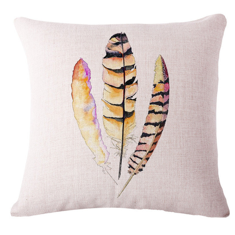 Online discount shop Australia - Feather Style 45*45cm Square Home Decorative Pillow Music Note Printed Throw Pillows Car Home Decor Cushion