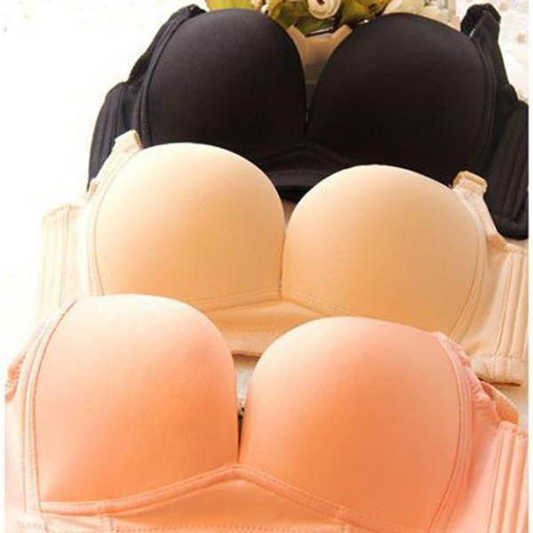 Women's Smooth Thin Bra Racer Back Racerback Push Up Bras Wire