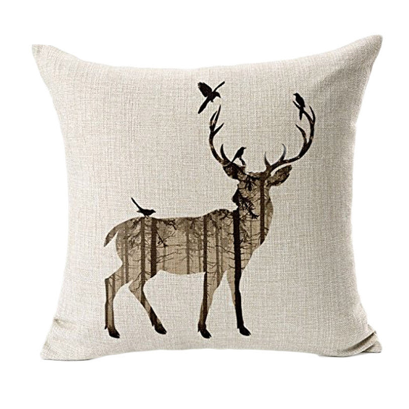 Online discount shop Australia - Deer Sofa Bed throw pillow case cushions home decor decorative Cushion cover capa de almofada quality first 15UY