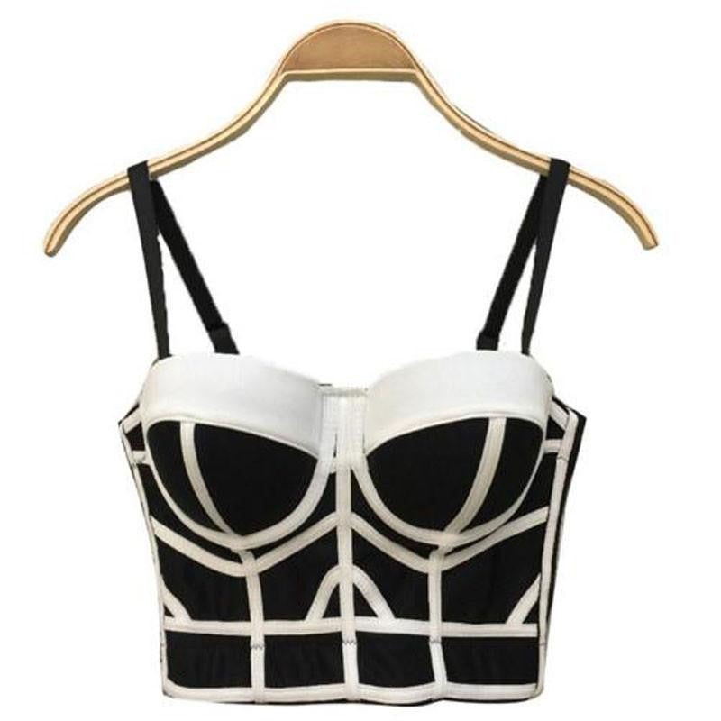 Womens Bustier Crop Top Style Bandage Crop Tops Push Up Corset Top Cropped Tight Outwear Bra For Women Good