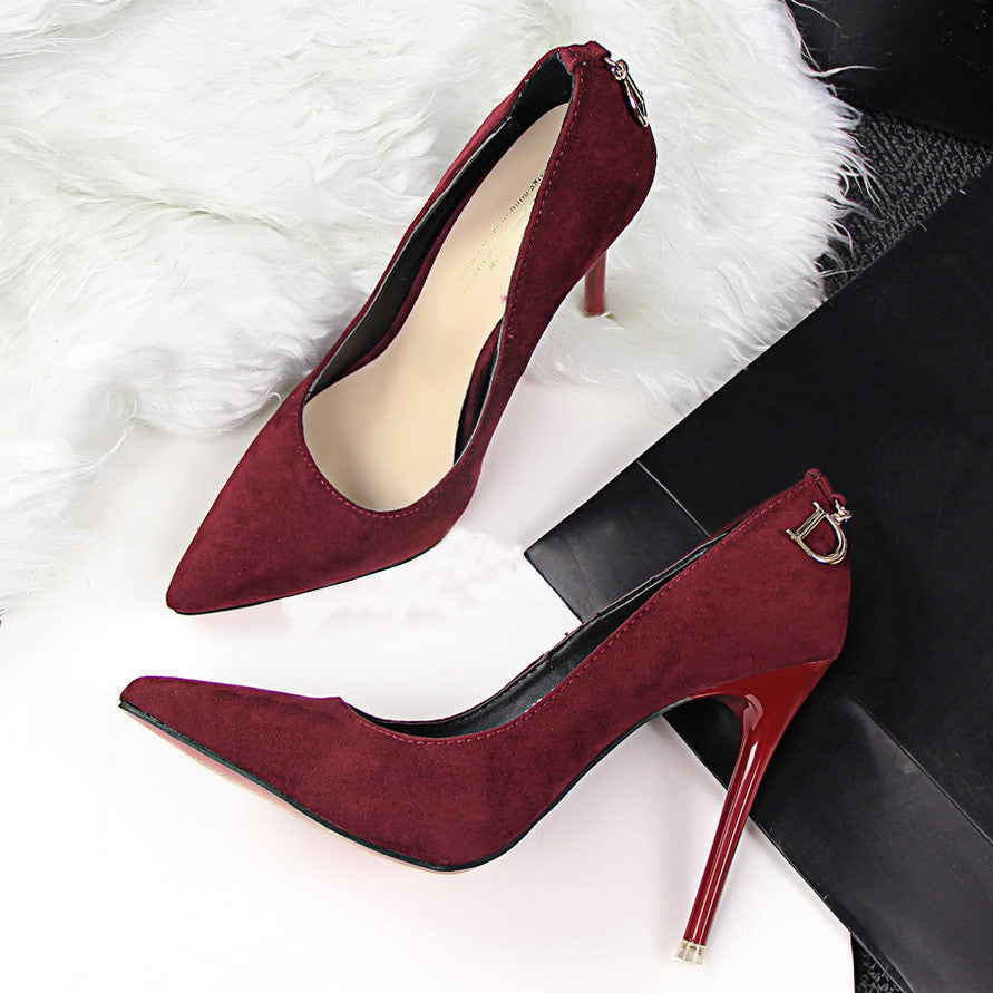 Red Bottom High Heels Wedding Shoes Women Pumps Fashion Women Shoes Woman Pointed Toe Thin High Heels Ladies shoes