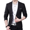 Online discount shop Australia - Men's Slim Blazer Formal Business Suit One Button Lapel Long Sleeve Pockets Top