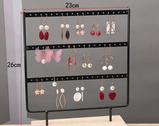 New Steel Stand for Earrings Pendants Bracelets Jewelry Display Stud Earrings Holder Jewellery Rack 3 Colors