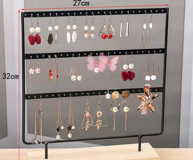 New Steel Stand for Earrings Pendants Bracelets Jewelry Display Stud Earrings Holder Jewellery Rack 3 Colors