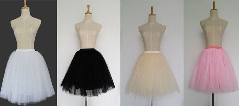 Tulle Skirts Womens 7 Layers High Summer Womens Adult Tutu Skirt Pleated Midi Skirts