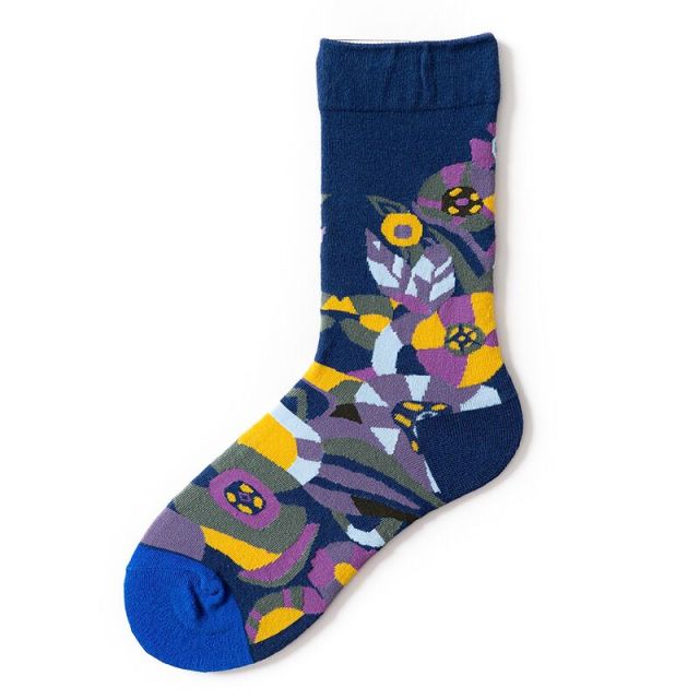 New Fashion Unisex Creative Harajuku Funny Socks Art Abstract Oil Painting Socks French Style Women Men Divertidos Crew Sokken