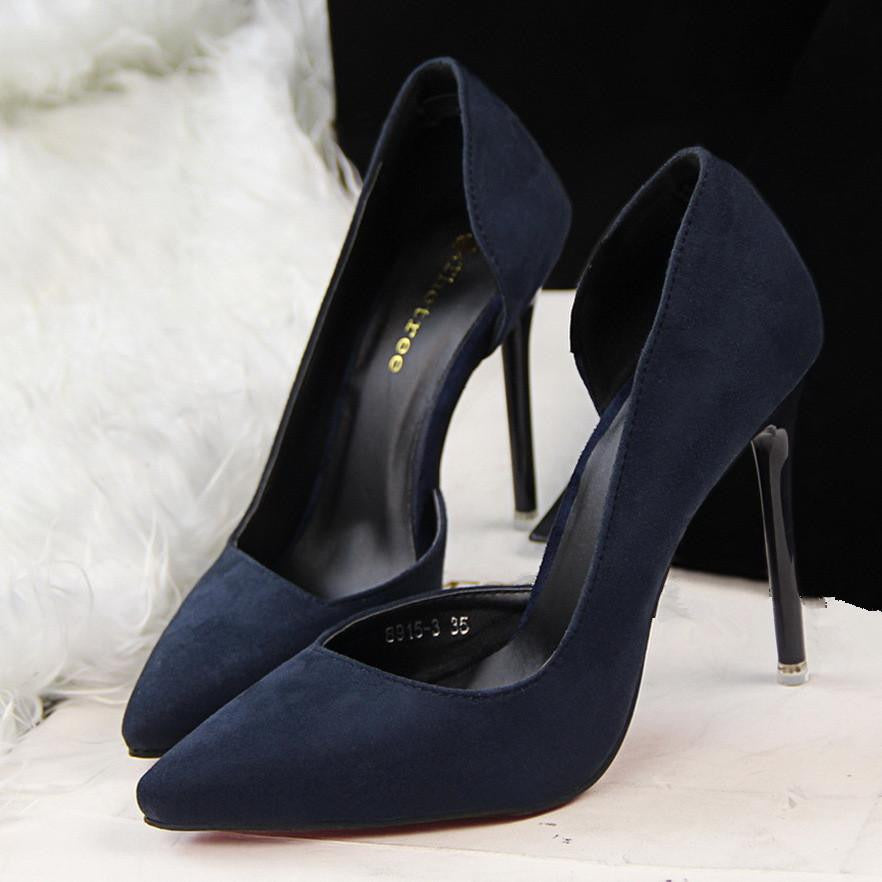 Gray high hot sale heel shoes