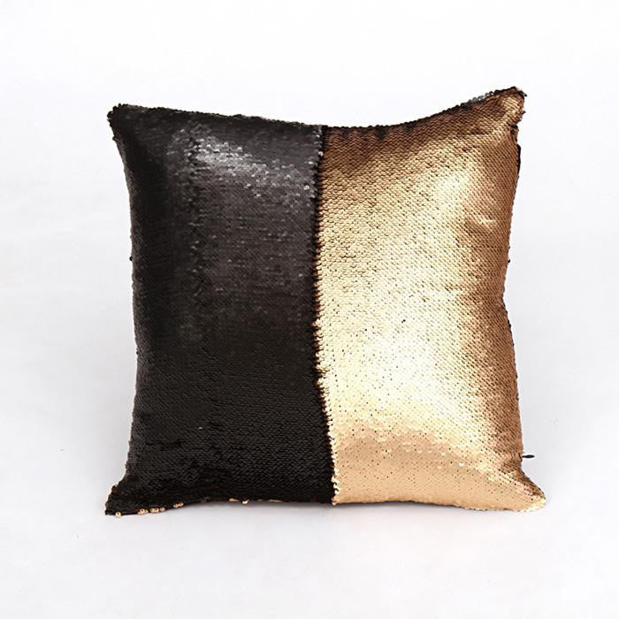 Sequin pillow magical changing reversible sequin throw pillow cover Home Decor Cushion Cover Decorative Pillowcase