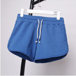 Summer Street Fashion Shorts Women Elastic Waist Short Pants Women All-match Loose Solid Soft Cotton Casual Short