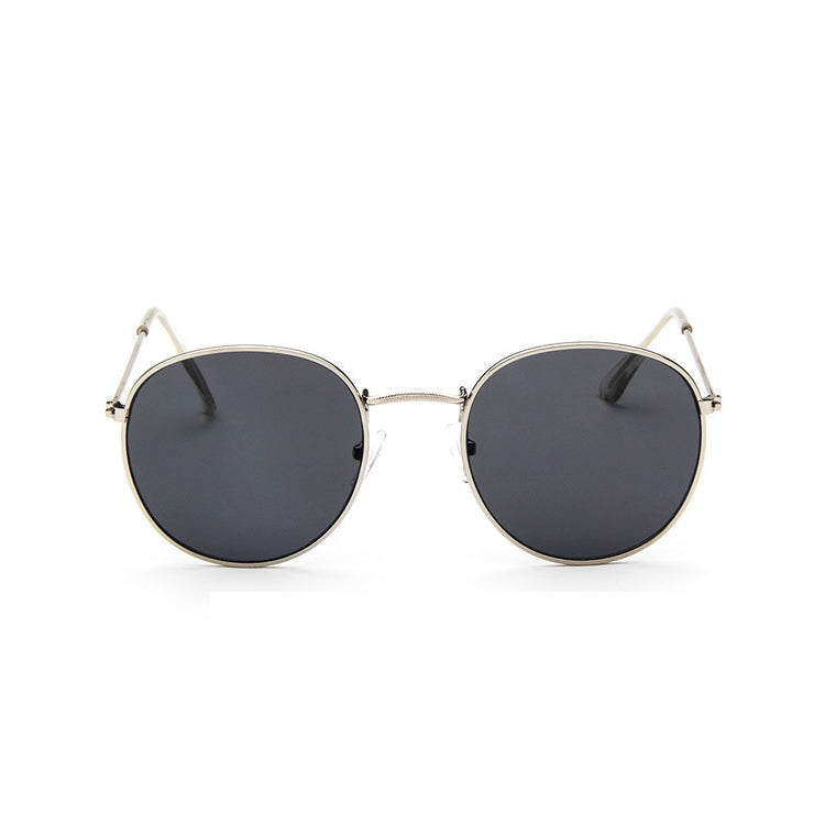 Retro round sunglasses women men brand designer sun glasses for women Alloy mirror sunglasses ray female oculos de sol