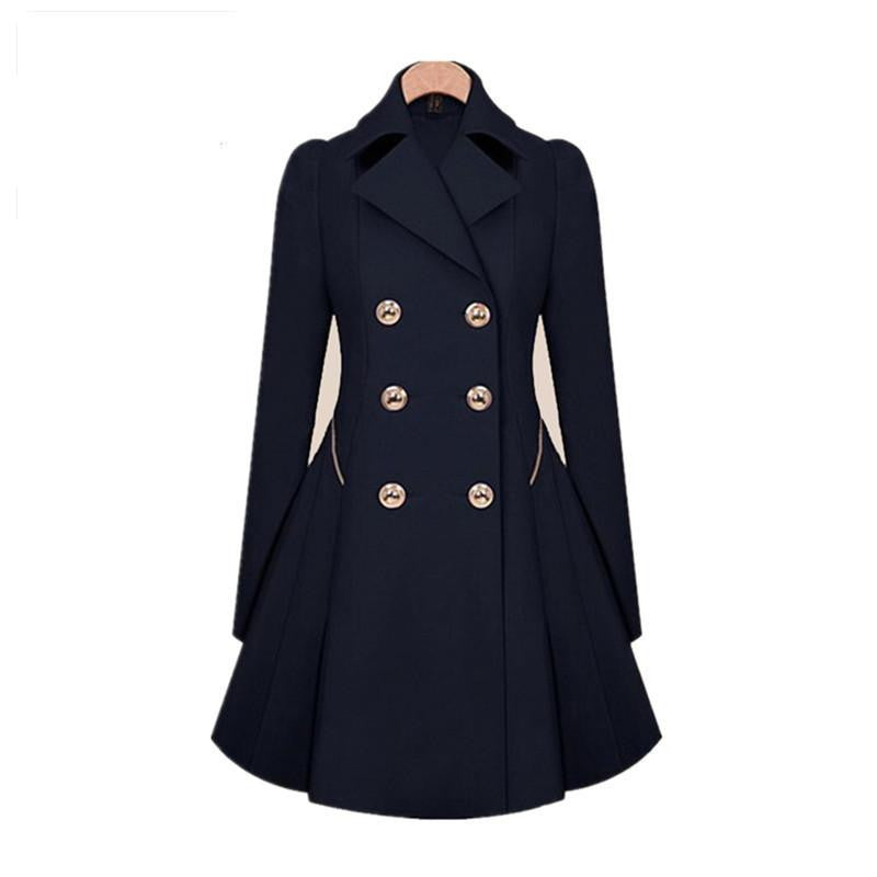 Trench Coat Womens Coat Classic waist was thin coat Windbreaker Women Trench Female Long Sleeve