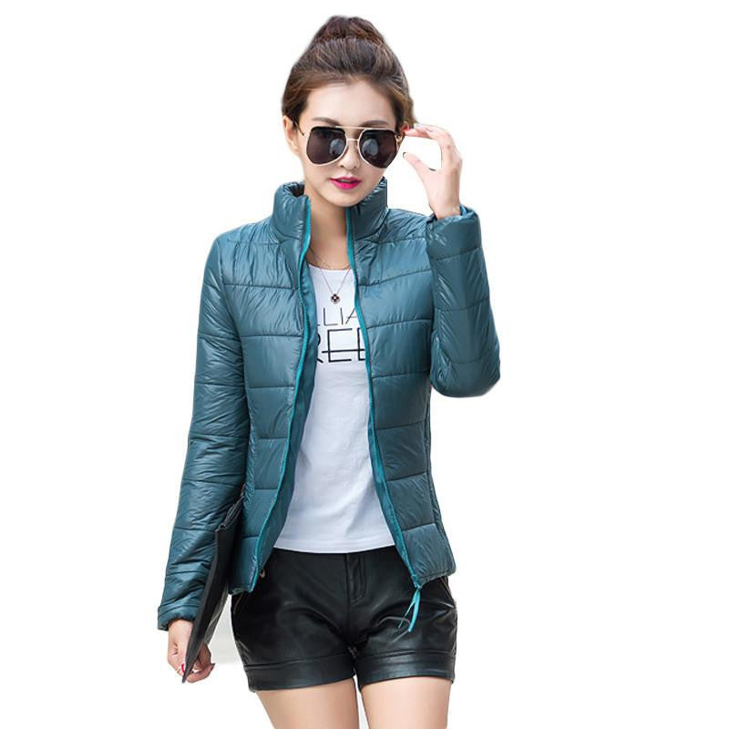 Women Coat Fashion Women Jacket Female Parkas Cotton Casual Basic Jackets Coats Wadded plus size S-XXXL