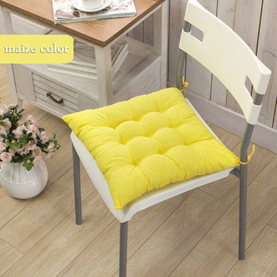 Online discount shop Australia - 11 Colors Solid Cushion Mat Cotton Chair Seat Pads With Cord 40*40CM For Patio Home Car Sofa Office Tatami Decoration