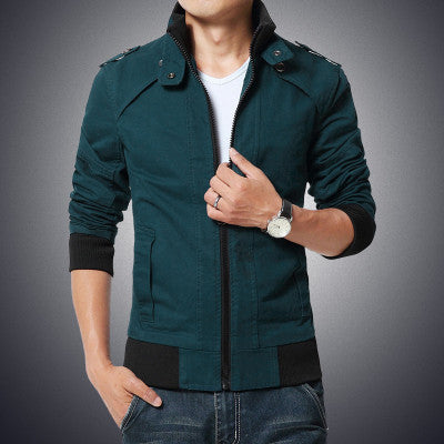 fashion male casual jacket solid fall mens jackets and coats men's jacket plus size 3XL 4XL 5XL