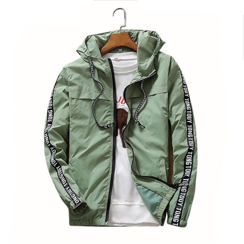 Online discount shop Australia - New 100% High Quality bomber jacket Men Jacket ,Men Causal Hooded Jacket,Men Thin Windbreaker Zipper Coats Outwear