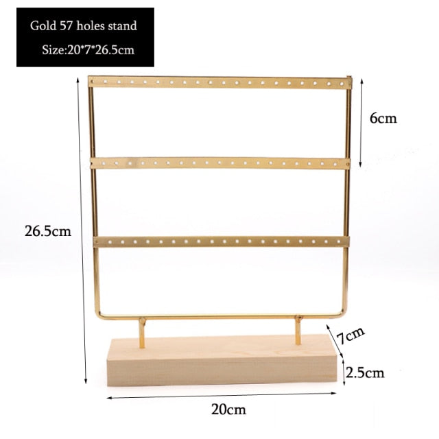 New Steel Stand for Earrings Pendants Bracelets Jewelry Display Stud Earrings Holder Jewellery Rack 3 Colors