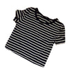 Online discount shop Australia - Cropped Tops Female Top Brand Casual Round Neck Short Sleeve Striped Crop T-Shirt