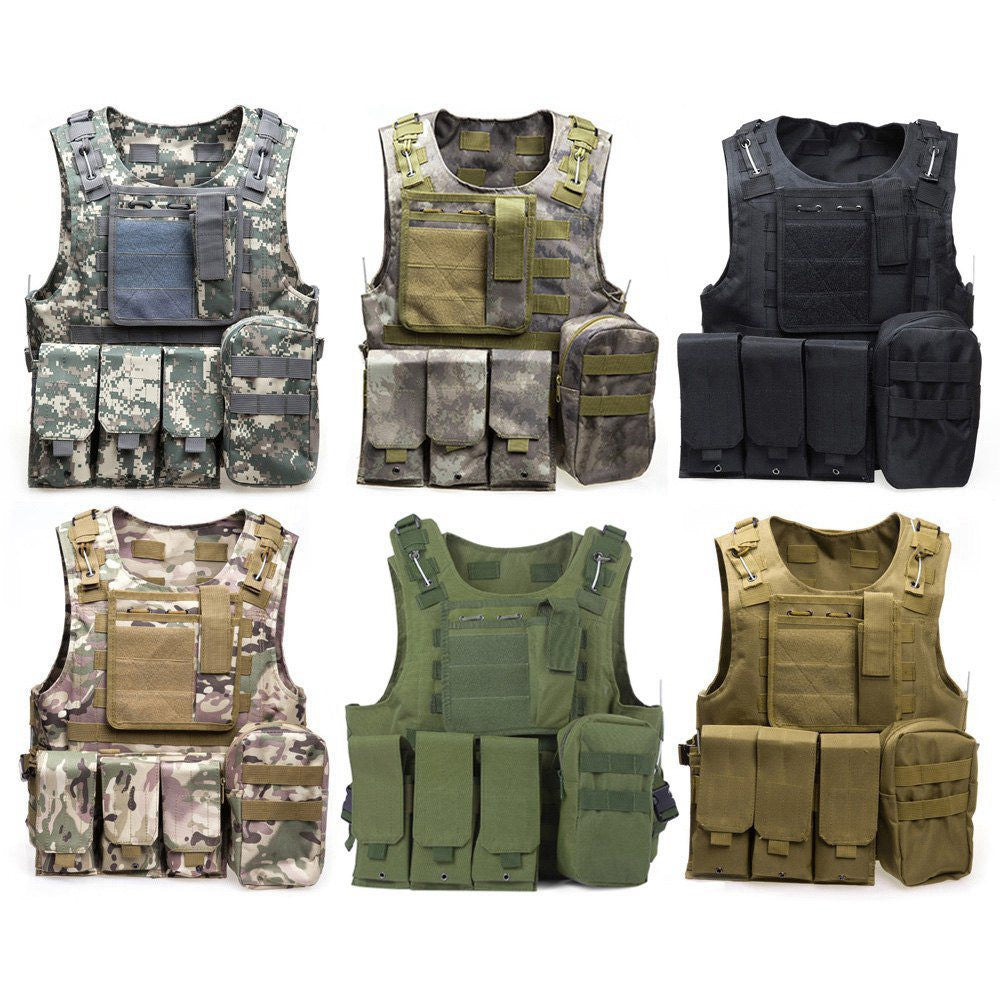 Online discount shop Australia - Camouflage Hunting Military Tactical Vest Wargame Body Molle Armor Hunting Vest CS Outdoor Equipment