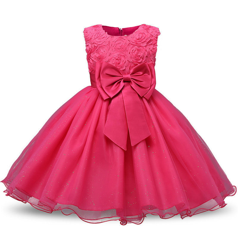 Princess Flower Girl Dress Tutu Wedding Birthday Party Dresses For Girls Children's Costume Teenager Prom Designs