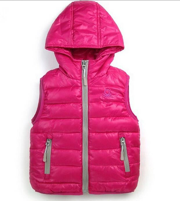 Warm Children vests waistcoats girls/boy Outerwear&Coats vest Brand candy color Kids jackets baby Outerwear&Coats
