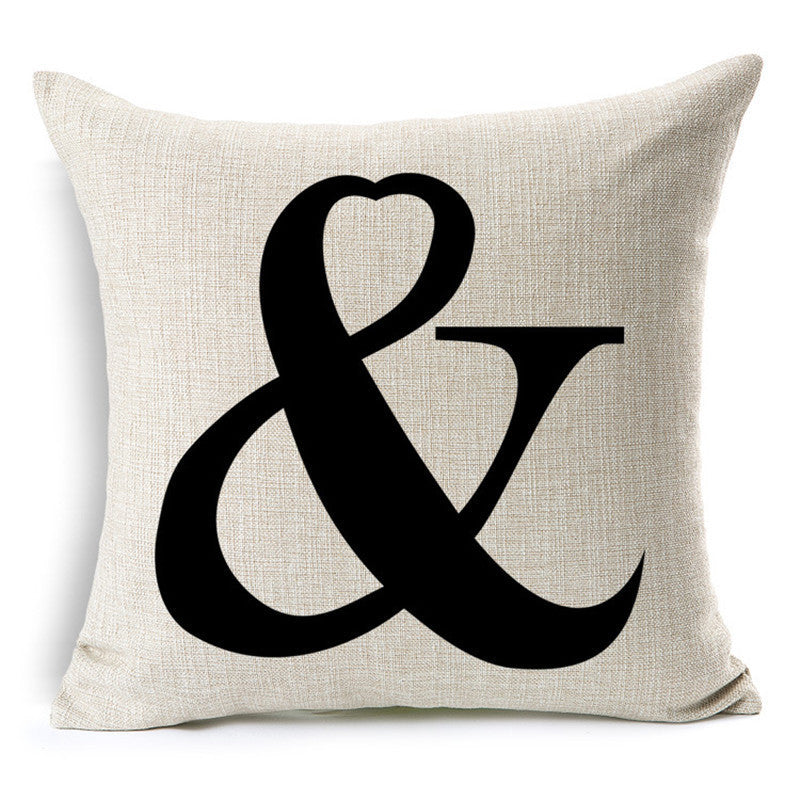 Online discount shop Australia - Mr Right And Mrs Always Right Cushion Printed Linen Pillowcase For Sofa Furniture & Home Decorative