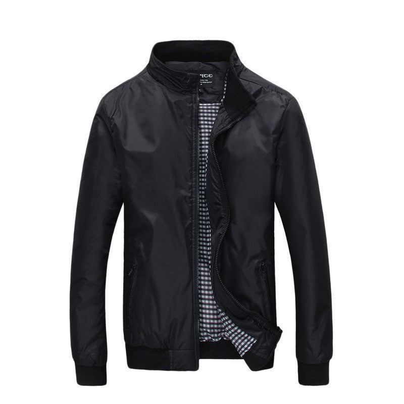 Online discount shop Australia - Fashion Jacket Men Stand Collar Casual Coats Loose Bomber Jacket Plus Size M-XXXL