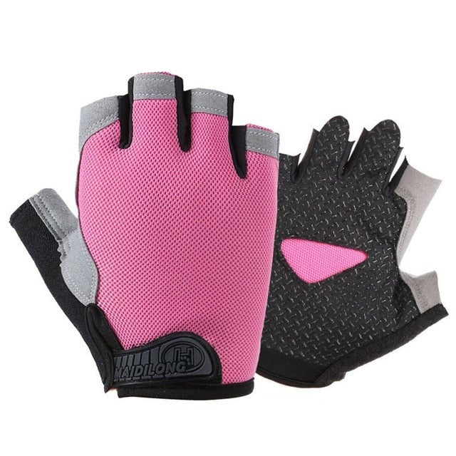 Breathable Fitness Gloves Silicone Palm Hollow Back Gym Gloves Weightlifting Workout Dumbbell Crossfit Bodybuilding