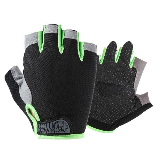 Breathable Fitness Gloves Silicone Palm Hollow Back Gym Gloves Weightlifting Workout Dumbbell Crossfit Bodybuilding