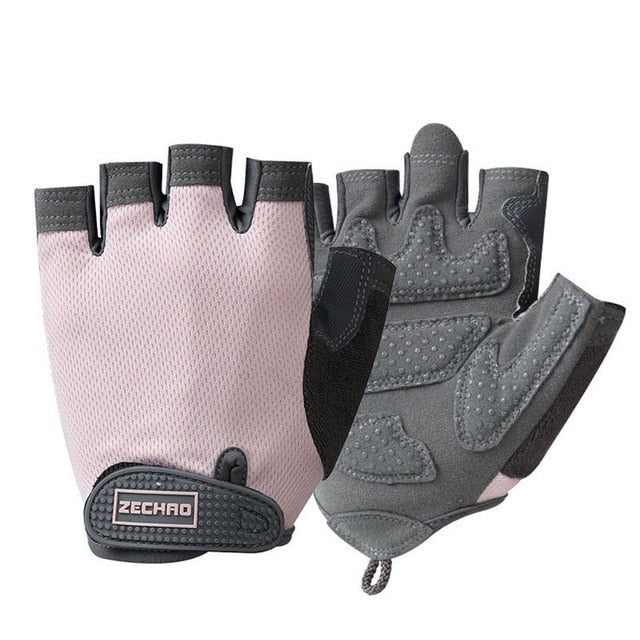 Breathable Fitness Gloves Silicone Palm Hollow Back Gym Gloves Weightlifting Workout Dumbbell Crossfit Bodybuilding