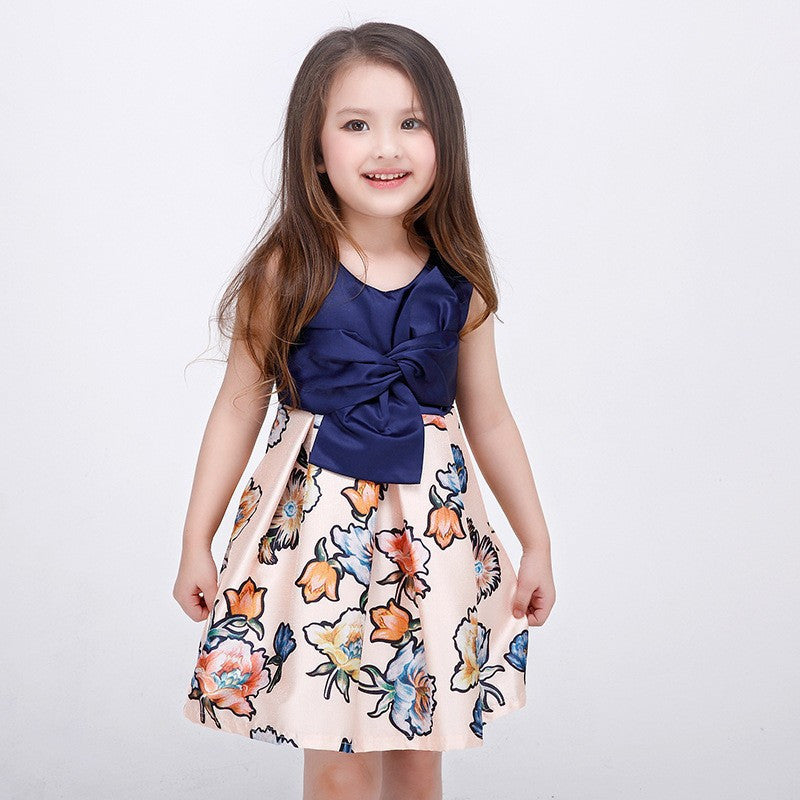Online discount shop Australia - high-end European girls dress baby girl embroidered princess dress kids girls cotton ribbons dress