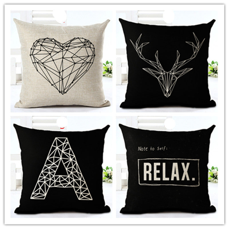 Online discount shop Australia - High Quality Fashion Style contracted Cushion Home Decorative Sofa decorative Pillow Cotton Linen Square Almofadas