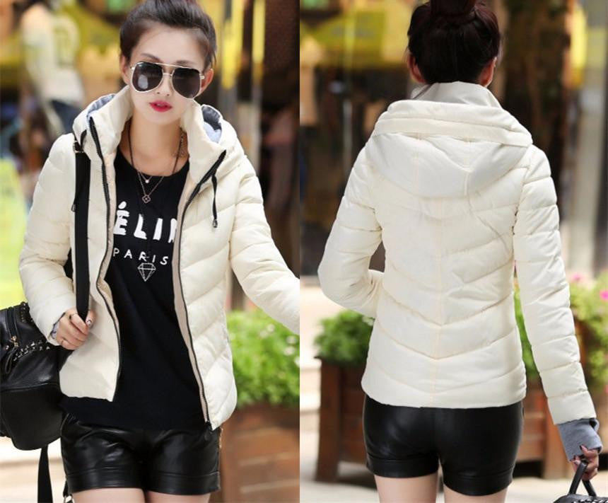 Women Parka Thick Outerwear Plus Size Down Coat Short Slim Design Cotton-padded Jackets And Coats TD1