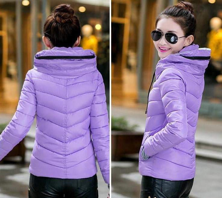 Women Parka Thick Outerwear Plus Size Down Coat Short Slim Design Cotton-padded Jackets And Coats TD1