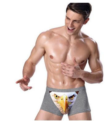 Cotton Wolf Underwear Men Boxer Cartoon 3D Panties Penis Pouch Male Un Cotton Wolf Underwear Men Boxer Cartoon 3D Panties Penis Pouch Male Un