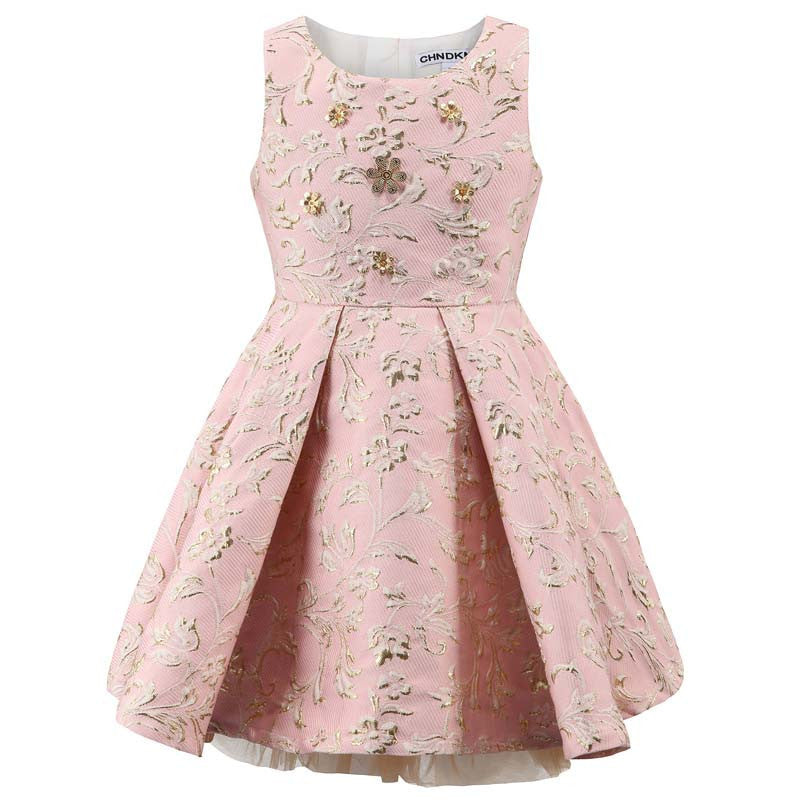 Online discount shop Australia - Baby Girl Princess Dress 3-12 Years Kids Sleeveless Dresses for Toddler Girl Children Sequined Fashion Clothing
