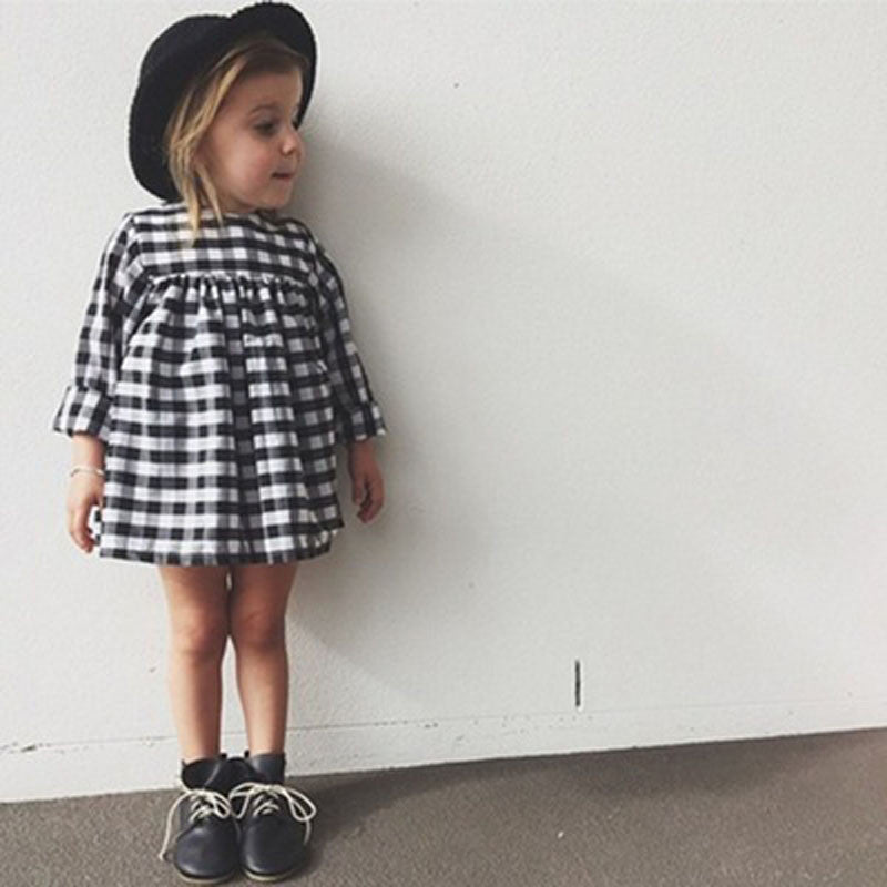 Baby girl black and white clearance dress