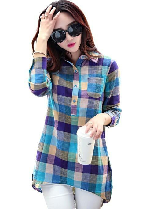 Women Shirt Korean Style Fashion Long Sleeve Girls Shirt Casual Cotton Linen Blouses Ladies Long Sleeves Party Shirts