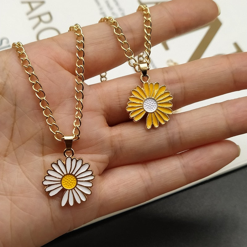 Sunflower Necklace for Women Pendant Necklace Gift Party Ketting Accessories Necklace Jewelry