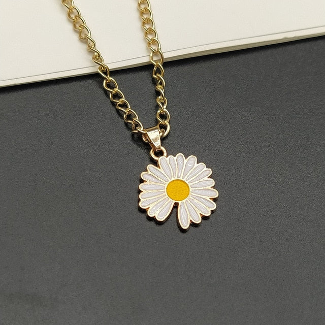 Sunflower Necklace for Women Pendant Necklace Gift Party Ketting Accessories Necklace Jewelry