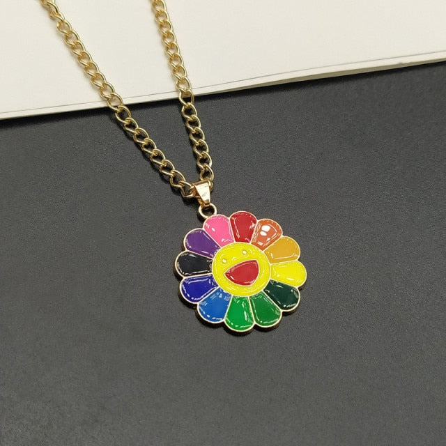 Sunflower Necklace for Women Pendant Necklace Gift Party Ketting Accessories Necklace Jewelry