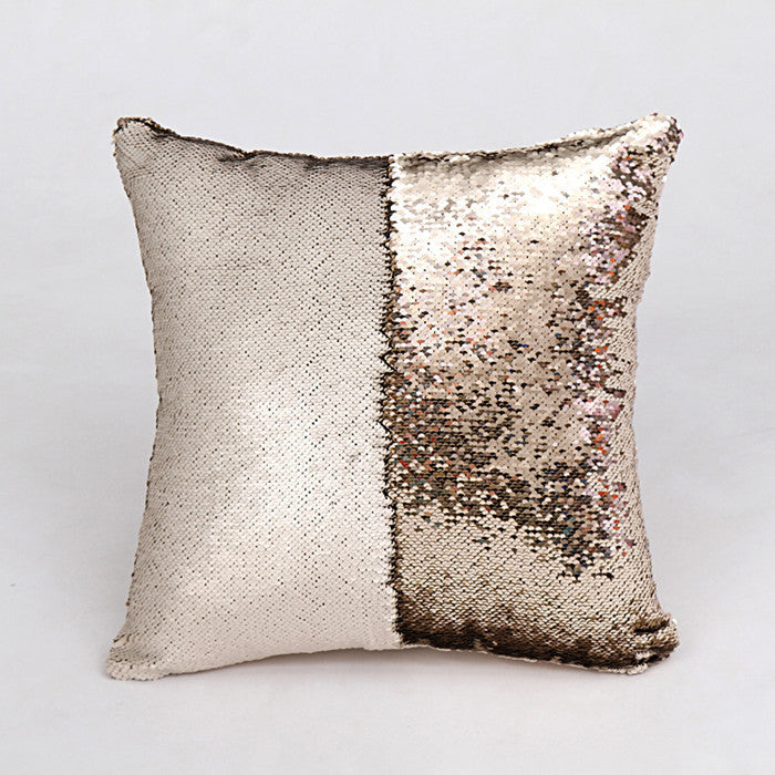 Reversible Mermaid Sequin pillow cover Cushion Cover magical color changing sequin throw pillow Home Decor Decorative Pillowcase