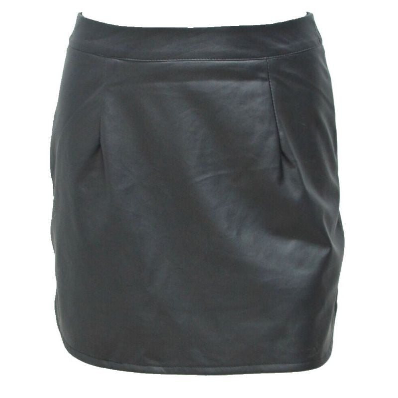 Online discount shop Australia - Fashion Women PU Leather Pencil Skirt Bodycon High Waist Club Party Mini Skirts