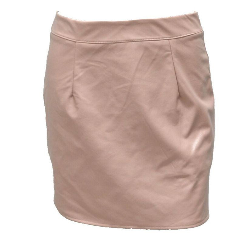 Online discount shop Australia - Fashion Women PU Leather Pencil Skirt Bodycon High Waist Club Party Mini Skirts