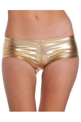 Women Ladies Shiny SEXY WET LOOK Mini Short Stretchy short Tutu Metallic Dan